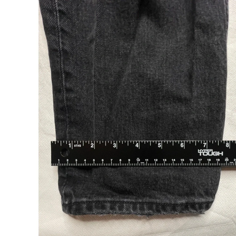 Abercrombie & Fitch Jeans WOMENS 32/14R 90s Straight Ultra High Rise Distressed - Picture 6 of 16